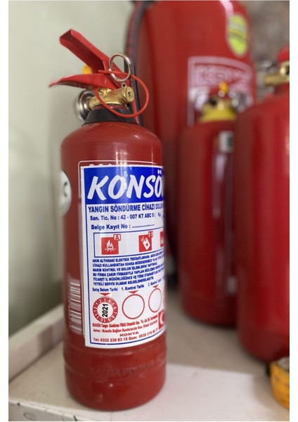 1 kg Araç Yangın Söndürme Tüpü