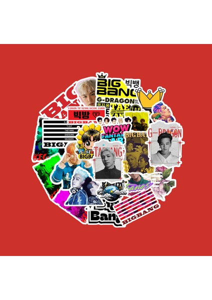 Bigbang Sticker Paketi -Bullet Journal - Ajanda - Planner - Defter - Laptop Etiket Çıkartma Çok Renkli 10 x 15 Paket Boyutu 3 x 5 cm Stickerlar Paket Içeriği 25 Adet Dadi Ramba Sticker