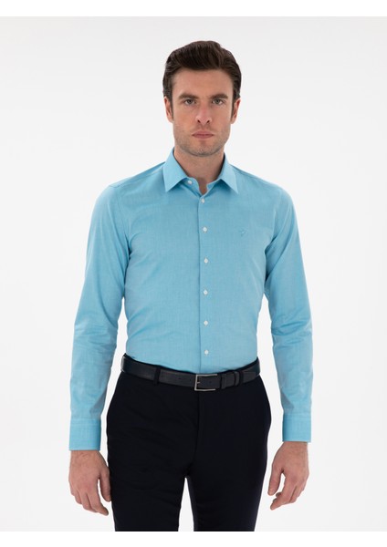 Erkek Aqua Slim Fit Pamuklu Oxford Gömlek 50304497-VR007