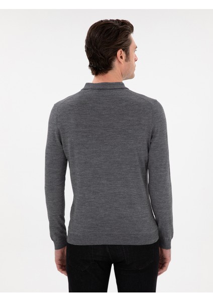 Erkek Füme Slim Fit Basic Kazak 50293274-VR058 indirimleri