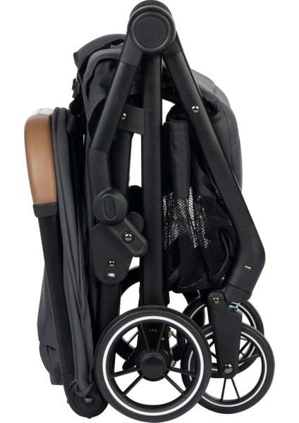 Sunlite Duo Otomatik Katlanan Kompakt Seyahat Sistem Bebek Arabası Mineral Graphite