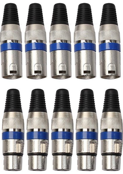 10 Adet Xlr 3pin Erkek ve Dişi Mıc Jack Tak Ses Mikrofon Tel Kablo Konektörü (Yurt Dışından) fiyatları