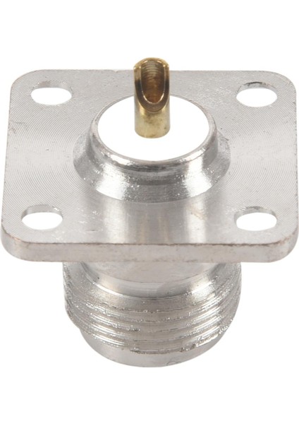 Tipi Dişi Jak Rf Koaksiyel Konnektör 4 Delikli Panel Montajlı, Lehim Hazneli, Galaktik (Yurt Dışından)