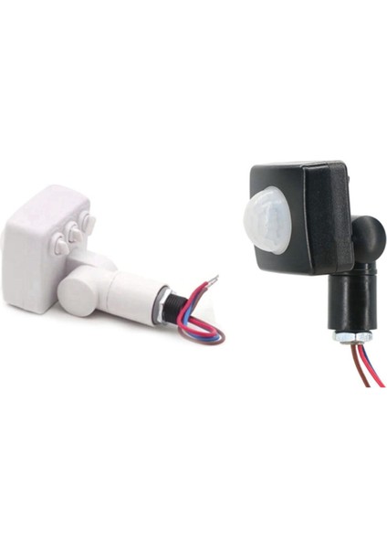 Adet 220 V Mini Insan Kızılötesi Sensör Kızılötesi Sensör Anahtarı LED Projektör Pır Hareket Sensörü, Beyaz ve Siyah (Yurt Dışından)