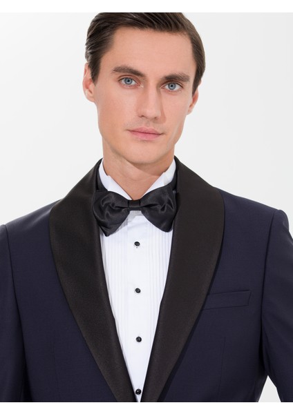 Erkek Lacivert Slim Fit Smokin Ceket 50266999-VR033