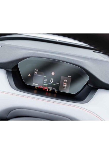 Skoda Enyaq 5 Inç Ekran Koruyucu Dijital Gösterge Parlak Şeffaf