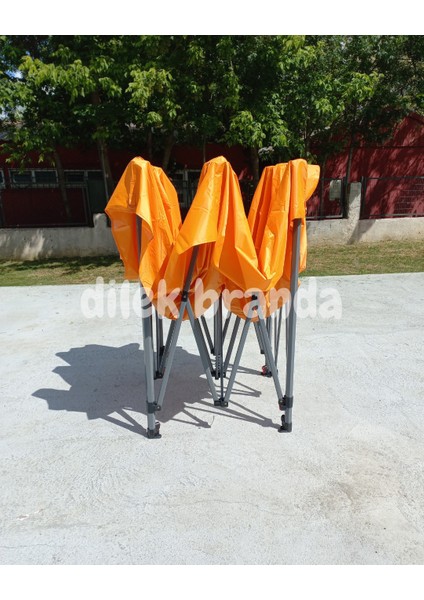 PREMİUM Serisi Altıgen Profil 3x3 Katlanır Çardak (Turuncu) fırsatları