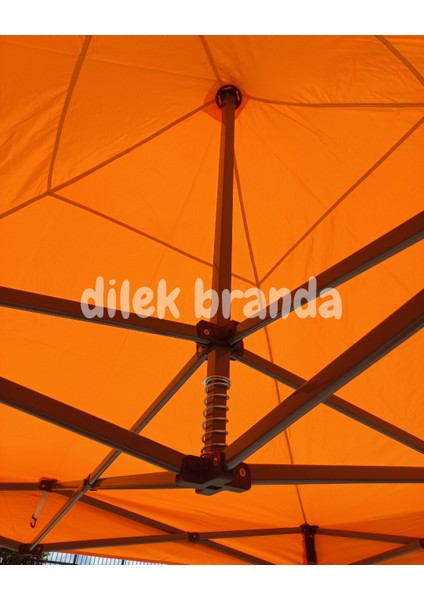 PREMİUM Serisi Altıgen Profil 3x3 Katlanır Çardak (Turuncu) indirimleri
