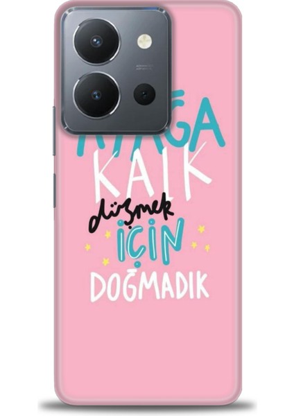 Vivo Y36 Kılıf Hd Baskılı Kılıf + Seramik Tam Kaplayan Ekran Koruyucu 161