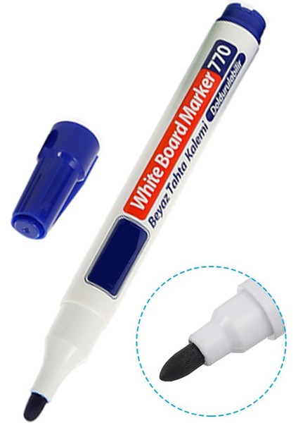 Yazı Tahta Kalemi Keçe Uçlu 1 Adet Kolay Silinebilir Beyaz Yazı Tahta Kalemi Keçe Uçlu Okul Öğrenci