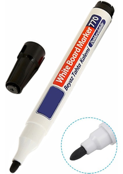 Yazı Tahta Kalemi Keçe Uçlu 1 Adet Kolay Silinebilir Beyaz Yazı Tahta Kalemi Keçe Uçlu Okul Öğrenci