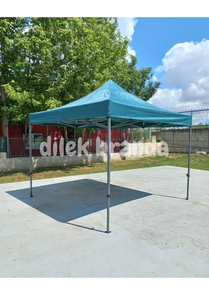 PREMİUM Serisi Altıgen Profil 3x3 Katlanır Çardak (Yeşil) fiyatları