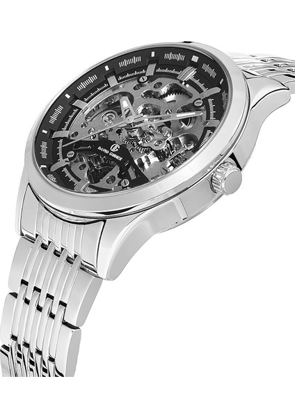 Davıd Guner Gümüş Kaplamalı Siyah Kadranlı Erkek Kol Saati DG-8505GA-A2 modelleri