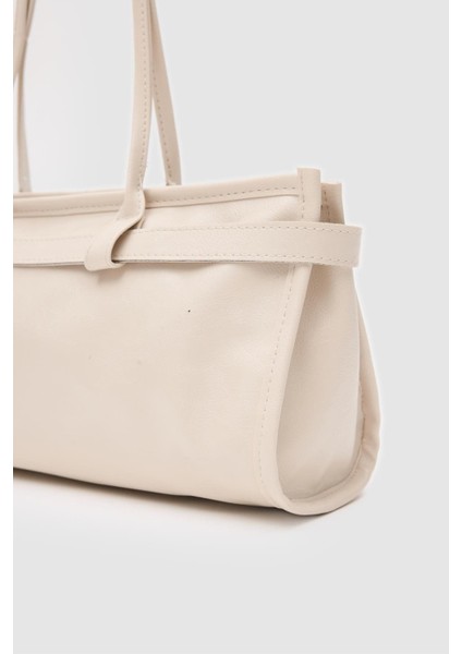 Enyola Krem Vintage Baget Çanta fırsatları