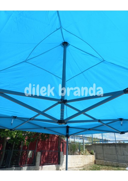PREMİUM Serisi Altıgen Profil 3x3 Katlanır Çardak (Turkuaz) modelleri