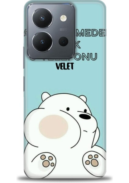 Vivo Y36 Kılıf Hd Baskılı Kılıf + Seramik Tam Kaplayan Ekran Koruyucu 160