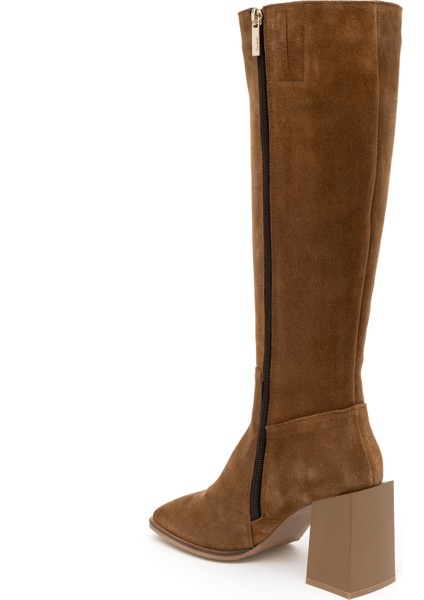 Kadın Kahverengi Topuklu Çizme 50277690-VR015