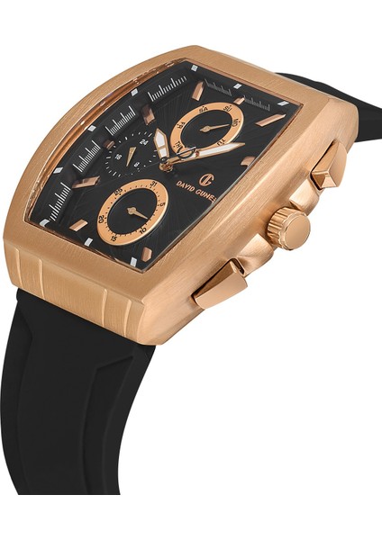 Davıd Guner Rose Kaplamalı Siyah Kadranlı Erkek Kol Saati DG-8486GD-R2 modelleri