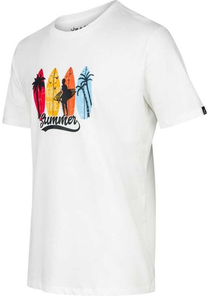 Alex Baskılı Erkek Sıfır Yaka T-Shirt 044