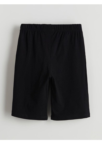 Bisiklet Yaka Erkek Çocuk Şortlu Pijama Takımı (S5)