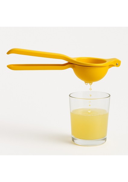 Metal Narenciye Limon Sıkacağı Özel Tasarım Desenli Limon Portakal Sıkacağı Mat Siyah