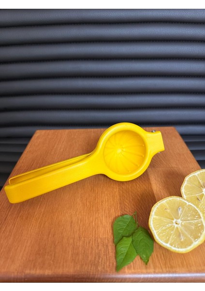 Metal Narenciye Limon Sıkacağı Özel Tasarım Desenli Limon Portakal Sıkacağı Mat Siyah