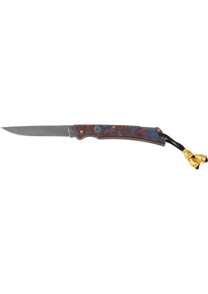 Katlanır Model 21 Cm - Damascus Çelik