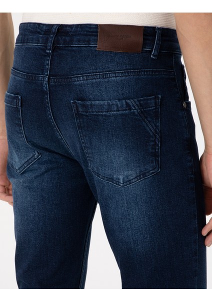 Erkek Lacivert Slim Fit Jean Pantolon 50309014-VR033