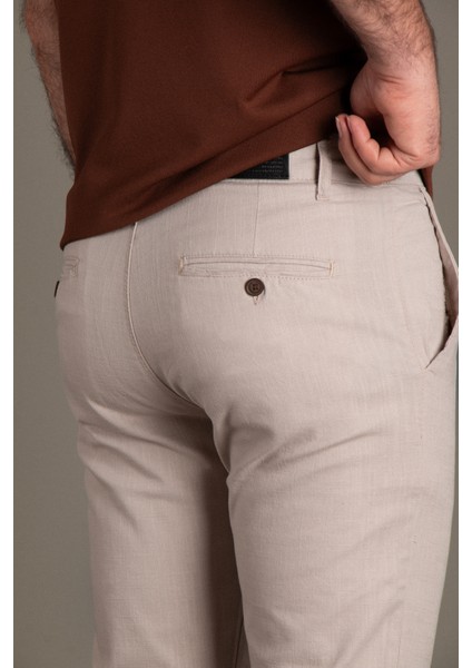 Zekiözer Erkek Bej Keten Pantolon indirimleri