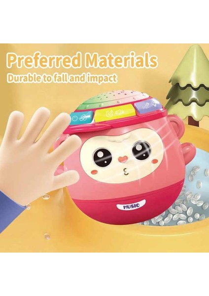 Maymun Oyun Müzikli Projeksiyonlu 5in1 Eğitici Oyuncak Pembe modelleri
