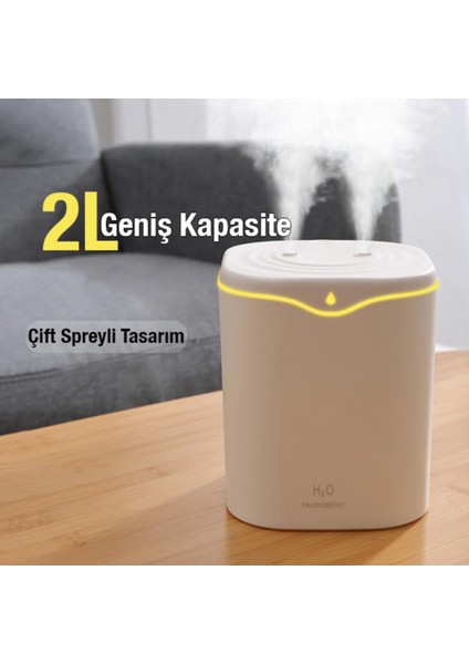 Büyük boy Ultrasonik Hava Nemlendirici Buhar Makinası Bebek Çocuk Odaları için humidifer 7 renk rgb fiyatları