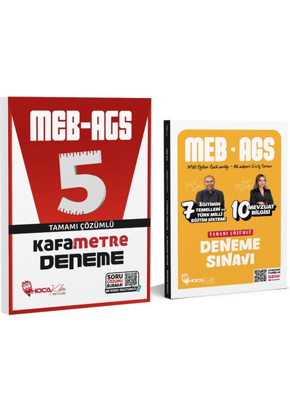 2025 Meb-Ags 7 Eğitimin Temelleri ve Türk Milli Eğitim Sistemi /10 Mevzuat Bilgisi Deneme Sınavı - kafametre 5 Li Deneme 2 Li Set