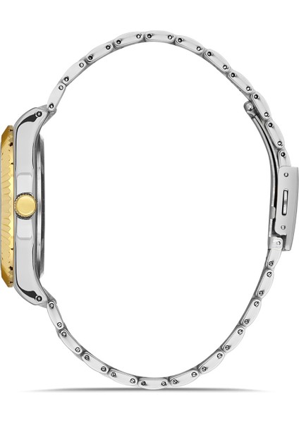 Davıd Guner Sarı Beyaz Kaplamalı Beyaz Kadranlı Erkek Kol Saati DG-8408GA-D2 fiyatları