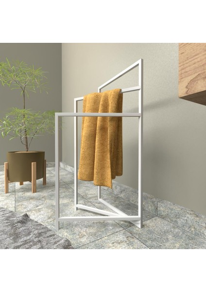 Dekoratif Metal Banyo Düzenleyici - Metal Açık Havluluk - Metal Organizer - 36