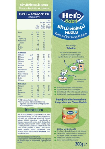 Sütlü Muzlu Pirinçli 200g x3 indirimleri