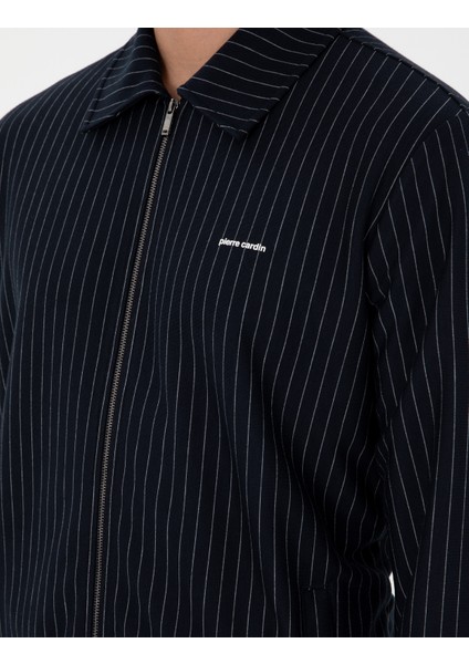 Erkek Lacivert Regular Fit Örme Hırka 50290679-VR033