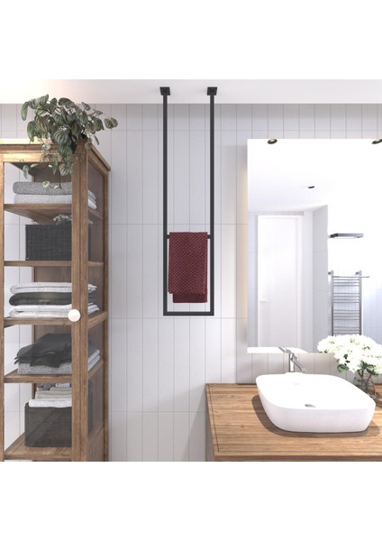 Dekoratif Metal Banyo Düzenleyici - Metal Açık Havluluk - Metal Organizer - 20 fiyatları