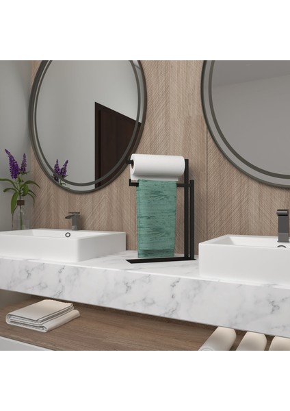 Dekoratif Metal Banyo Düzenleyici - Metal Açık Havluluk - Metal Organizer - 38 fiyatları