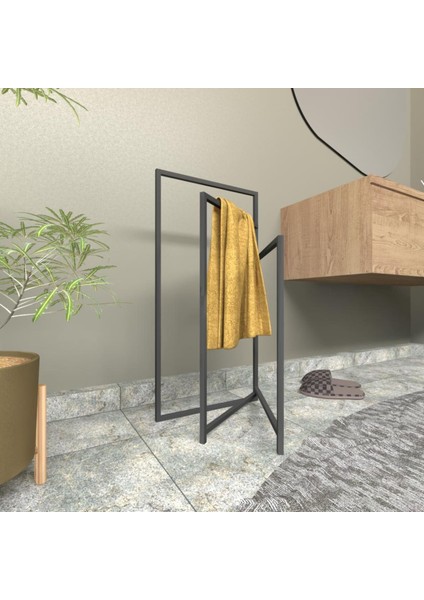 Dekoratif Metal Banyo Düzenleyici - Metal Açık Havluluk - Metal Organizer - 35