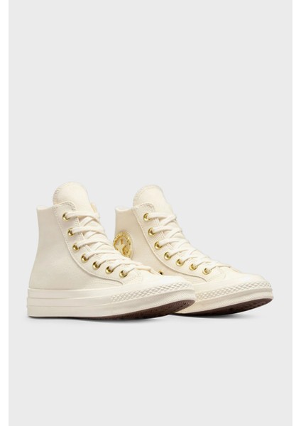 Chuck 70 Logolu Gold Detaylı Sneaker Ayakkabı Bayan Ayakkabı A12555C 286