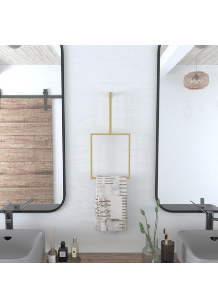 Dekoratif Metal Banyo Düzenleyici - Metal Açık Havluluk - Metal Organizer - 25