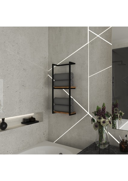 Dekoratif Metal Banyo Düzenleyici - Metal Açık Havluluk - Metal Organizer - 27 fiyatları