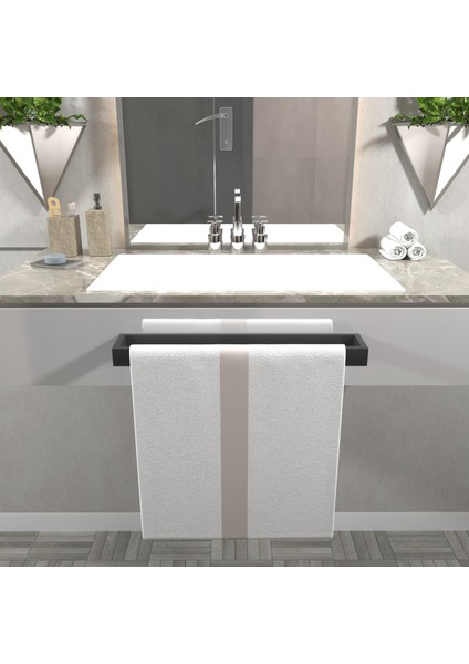 Dekoratif Metal Banyo Düzenleyici - Metal Açık Havluluk - Metal Organizer - 32