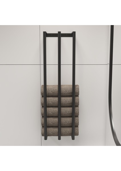Dekoratif Metal Banyo Düzenleyici - Metal Açık Havluluk - Metal Organizer - 30