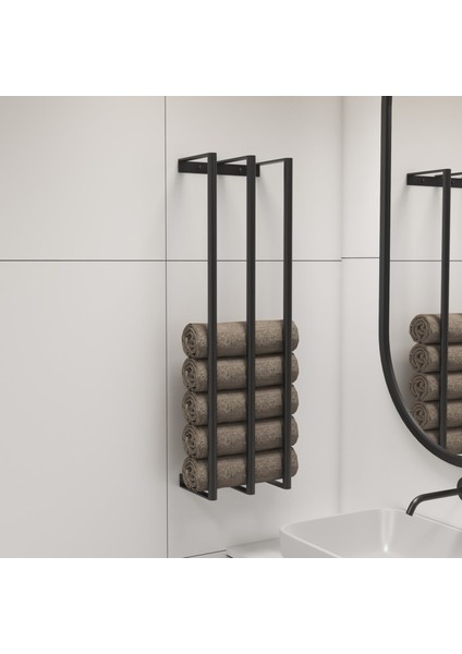 Dekoratif Metal Banyo Düzenleyici - Metal Açık Havluluk - Metal Organizer - 30 fiyatları