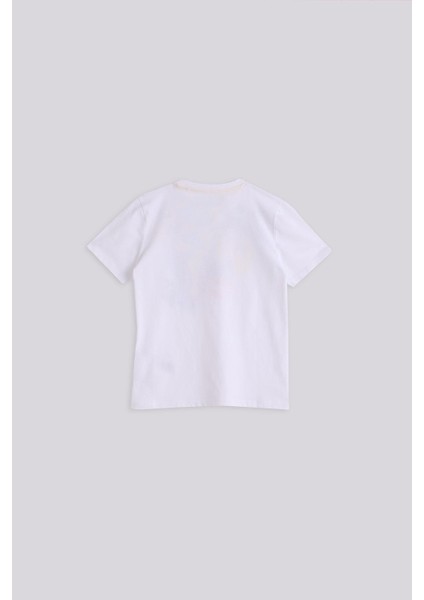 Bg Store Erkek Çocuk Beyaz Tshirt