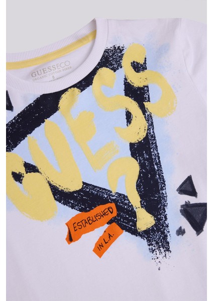 Bg Store Erkek Çocuk Beyaz Tshirt