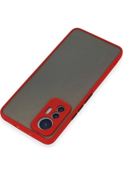 Xiaomi Mi 12 Lite Kılıf Montreal Silikon Kapak - Kırmızı Ynsmr
