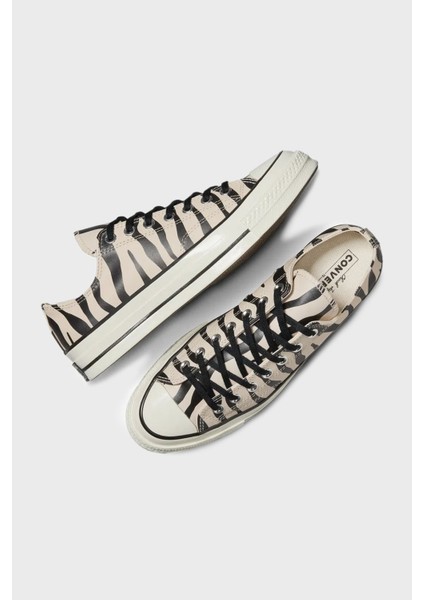 Chuck 70 Zebra Desenli Kanvas Sneaker Ayakkabı Bayan Ayakkabı A13438C 271 indirimleri