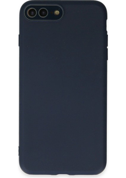 Apple iPhone 7 Plus Kılıf Lansman Glass Kapak - Lacivert Ynsmr